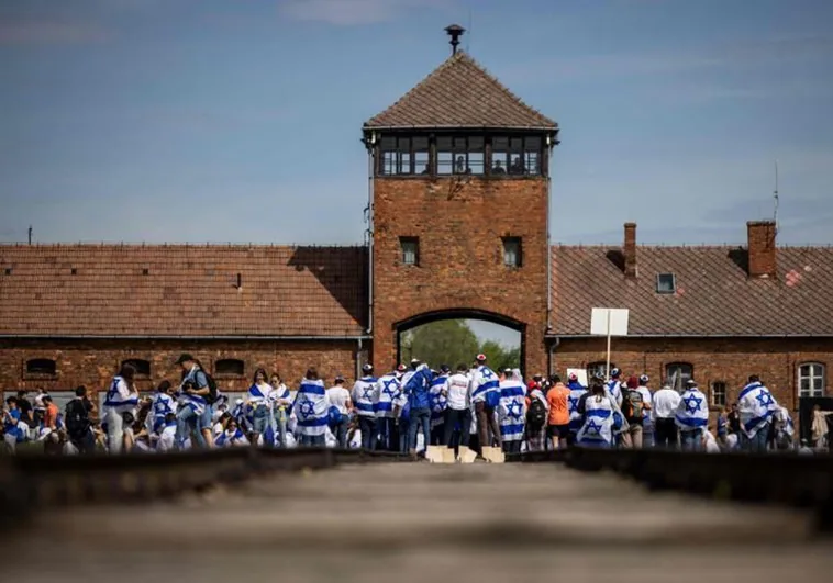 Manifestantes propalestinos interrumpen la ‘Marcha de la Vida’ en Auschwitz