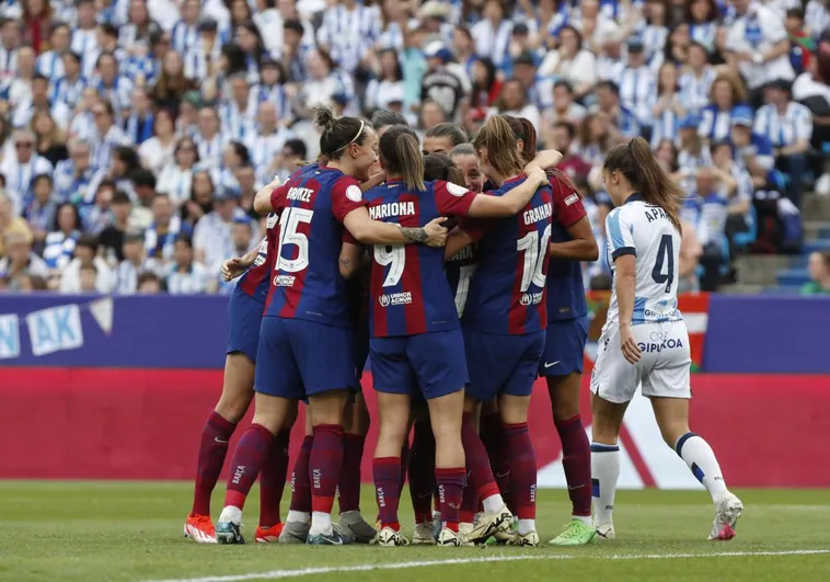 El Barcelona calienta para la final de la Champions: gana la Copa de la Reina goleando a la Real Sociedad