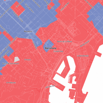 Mapa Así han votado los catalanes calle a calle