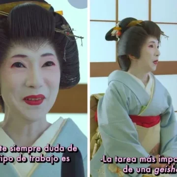 Una geisha cuenta la razón por la que se maquillan la cara de blanco