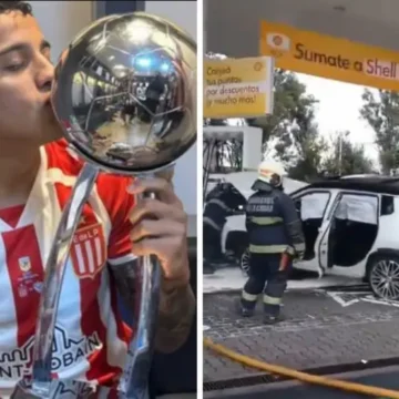 Un futbolista se estrella borracho contra una gasolinera tras ganar la Copa de la Liga argentina