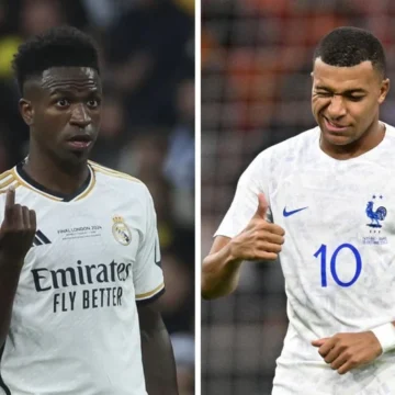 Vinicius, el cicerone de Mbappé en el Madrid