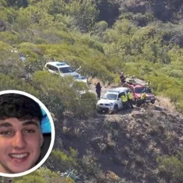 Hallan restos humanos en la zona de Tenerife donde desapareció el joven británico Jay Slater