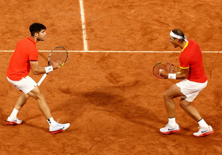 Un Nadal brillante guía el primer triunfo del superdobles español Un Nadal brillante guía el primer triunfo del superdobles español
