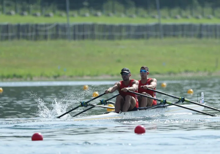 Remo Conde y García, quintos en el doble scull: otra medalla que se escapa