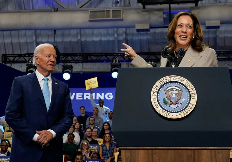 ¿Aliado o lastre? Biden aparece por primera vez con Harris en campaña