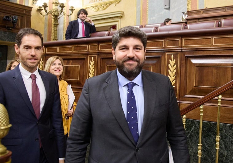 Fernando López Miras y María Guardiola definirán la nueva organización interna del PP Fernando López Miras y María Guardiola definirán la nueva organización interna del PP