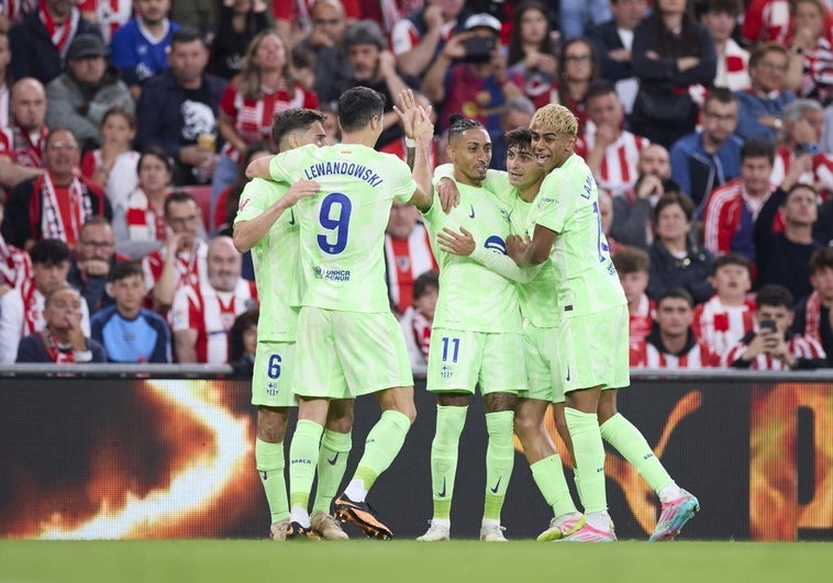 La felicidad hace que el Barça no se pregunte qué clase de Liga ha ganado La felicidad hace que el Barça no se pregunte qué clase de Liga ha ganado