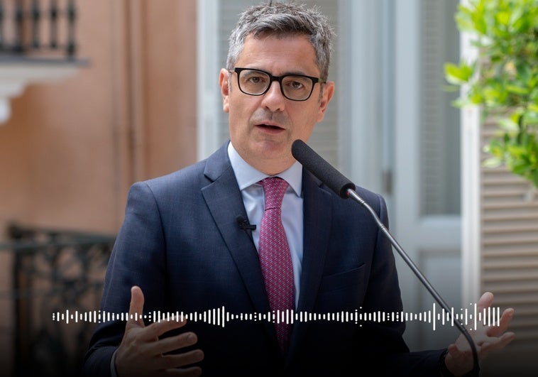 Tensión entre Bolaños y el juez Peinado: «No sé a qué responde que esboce usted una sonrisa» Tensión entre Bolaños y el juez Peinado: «No sé a qué responde que esboce usted una sonrisa»