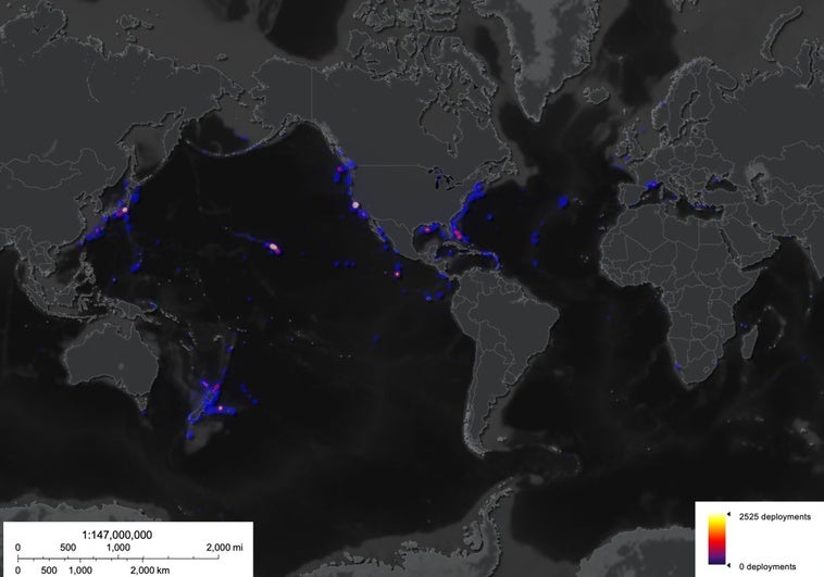 Un nuevo estudio revela que sólo hay imágenes del 0,001% de los fondos marinos de la Tierra Un nuevo estudio revela que sólo hay imágenes del 0,001% de los fondos marinos de la Tierra
