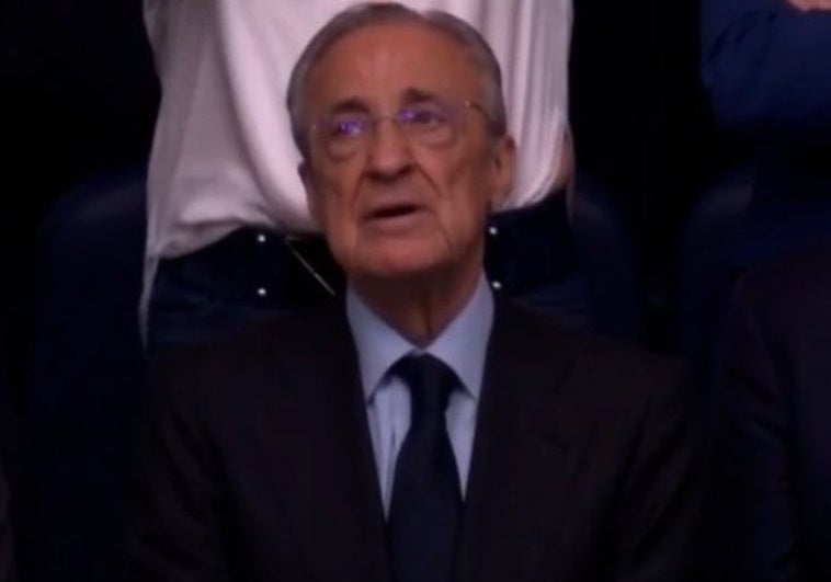 Y Florentino lloró de emoción en el palco del Bernabéu Y Florentino lloró de emoción en el palco del Bernabéu
