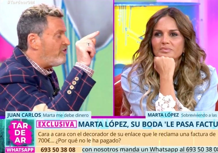 Sale a la luz la deuda de Marta López con el decorador de su boda: «¡No trabajo gratis!» Sale a la luz la deuda de Marta López con el decorador de su boda: «¡No trabajo gratis!»