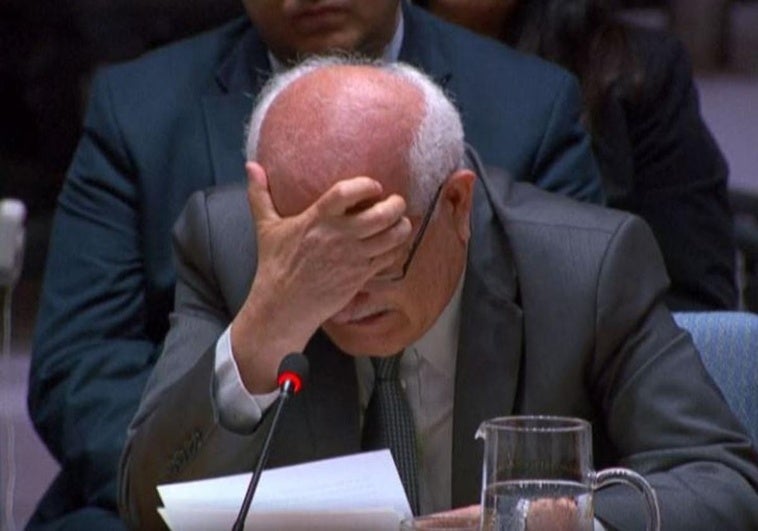 El representante de Palestina ante la ONU rompe a llorar durante su intervención: «Es insoportable» El representante de Palestina ante la ONU rompe a llorar durante su intervención: «Es insoportable»