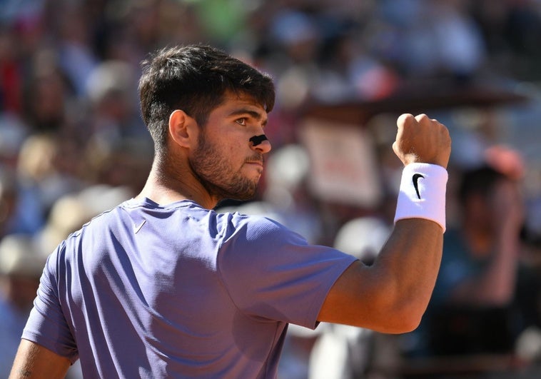 Un firme Alcaraz enreda a Musetti y jugará la final de Roma Un firme Alcaraz enreda a Musetti y jugará la final de Roma