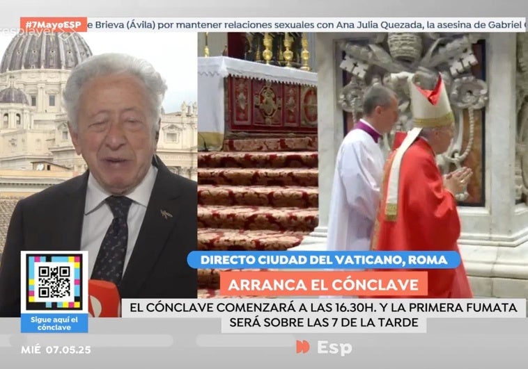 Antonio Pelayo se 'moja' sobre la elección del futuro Papa: «Estoy casi seguro al cien por cien» Antonio Pelayo se ‘moja’ sobre la elección del futuro Papa: «Estoy casi seguro al cien por cien»