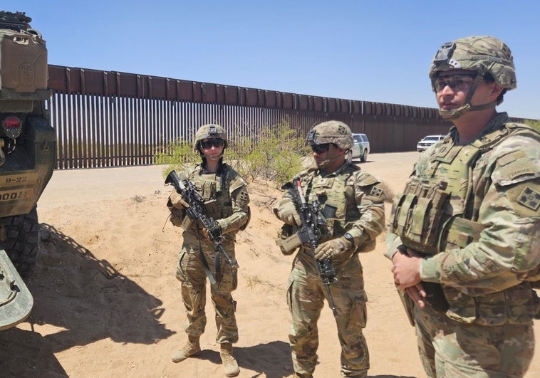 Zona de guerra en la frontera con México Zona de guerra en la frontera con México