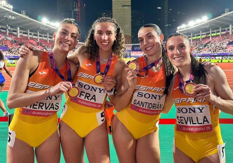 Histórico oro del 4x400 femenino en el Mundial de relevos Histórico oro del 4×400 femenino en el Mundial de relevos
