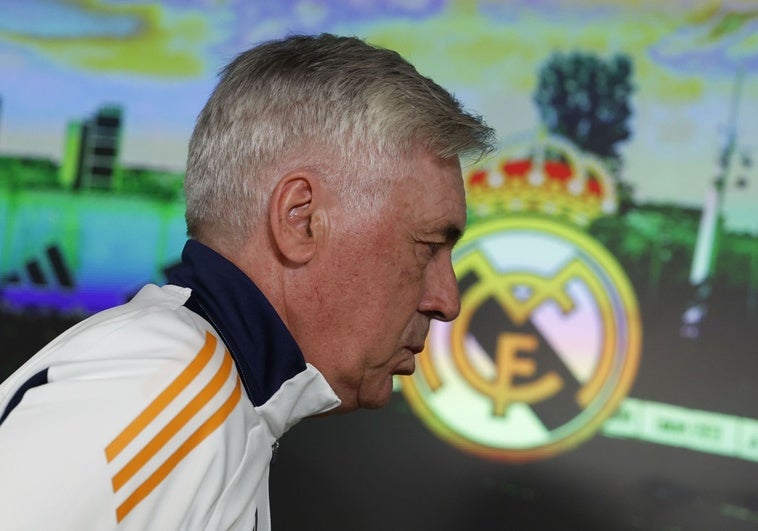 Ancelotti: «Tengo mucho cariño a mi club, a mis jugadores y a mi afición, no hablaré de mi futuro antes» Ancelotti: «Tengo mucho cariño a mi club, a mis jugadores y a mi afición, no hablaré de mi futuro antes»