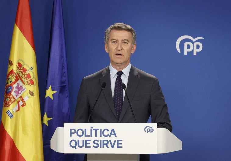 Feijóo apela a los socios de Sánchez para una moción de censura y llama a los españoles a las calles de Madrid el 8 de junio Feijóo apela a los socios de Sánchez para una moción de censura y llama a los españoles a las calles de Madrid el 8 de junio