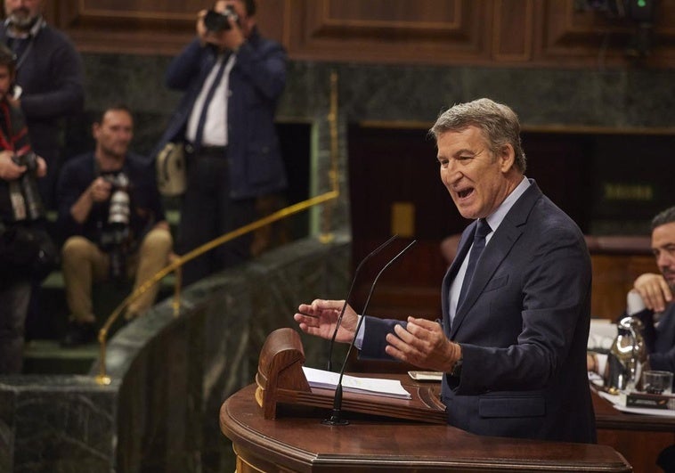 Feijóo acusa al presidente de «victimizarse» y no explicar las causas de un apagón que «solo recibió con alivio su hermano» Feijóo acusa al presidente de «victimizarse» y no explicar las causas de un apagón que «solo recibió con alivio su hermano»
