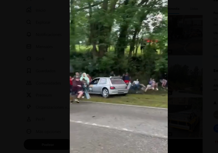 Un coche se sale de la pista en el Rallye de Hoznayo, en Cantabria, y atropella a ocho espectadores Un coche se sale de la pista en el Rallye de Hoznayo, en Cantabria, y atropella a ocho espectadores