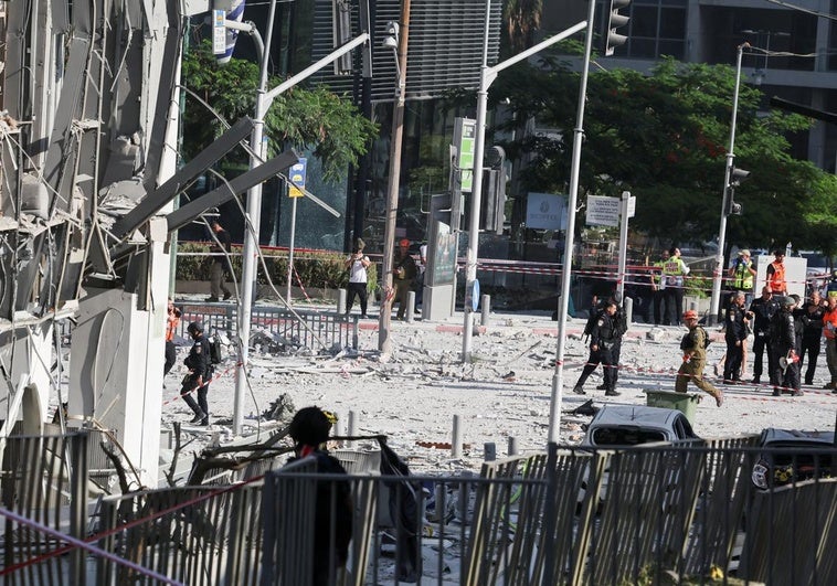 Israel denuncia que misiles iraníes han alcanzado un hospital del sur del país Israel denuncia que misiles iraníes han alcanzado un hospital del sur del país