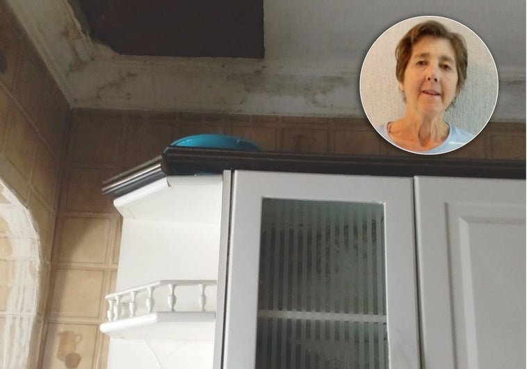 Una jubilada de Huelva tras caerse el techo de su piso por unos vecinos okupas: «Si me cae en la cabeza, me mata» Una jubilada de Huelva tras caerse el techo de su piso por unos vecinos okupas: «Si me cae en la cabeza, me mata»