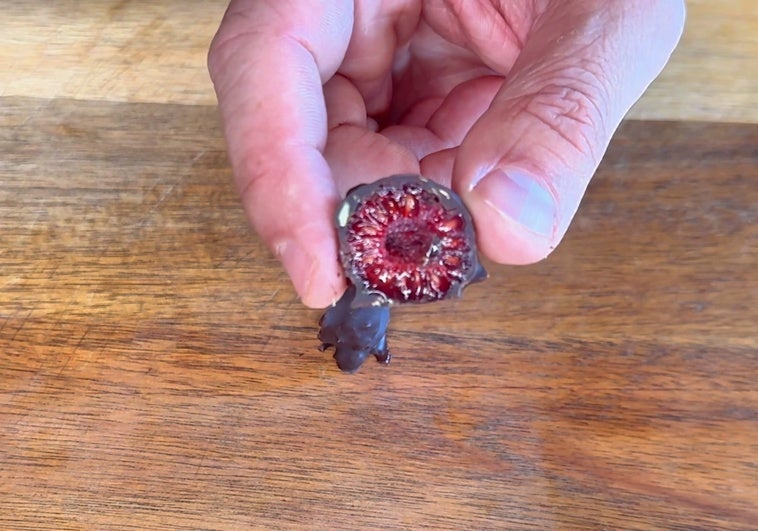 Bombones de frambuesa y chocolate: así se hace el snack frío perfecto para el verano Bombones de frambuesa y chocolate: así se hace el snack frío perfecto para el verano