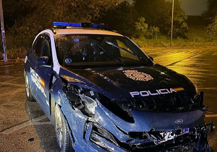 Cuatro heridos, dos policías, en una persecución a un coche que hacía trompos en el Metropolitano Cuatro heridos, dos policías, en una persecución a un coche que hacía trompos en el Metropolitano
