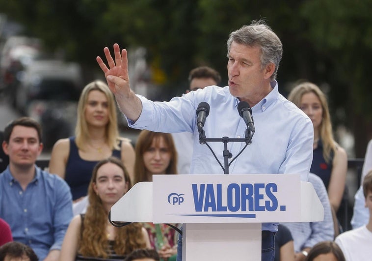 En directo: Feijóo y Ayuso escenifican unidad en el acto «2 años con más ganas» del PP en Madrid En directo: Feijóo y Ayuso escenifican unidad en el acto «2 años con más ganas» del PP en Madrid