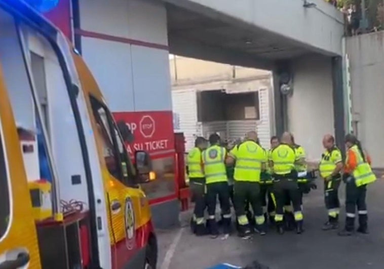 Herida una mujer al precipitarse de una altura de siete metros tras ser agredida en la estación de Méndez Álvaro Herida una mujer al precipitarse de una altura de siete metros tras ser agredida en la estación de Méndez Álvaro