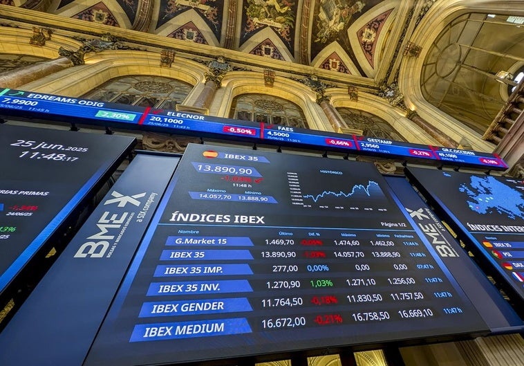 El Ibex 35 cae un 1,59% lastrado por la banca y tras las amenazas de Trump El Ibex 35 cae un 1,59% lastrado por la banca y tras las amenazas de Trump