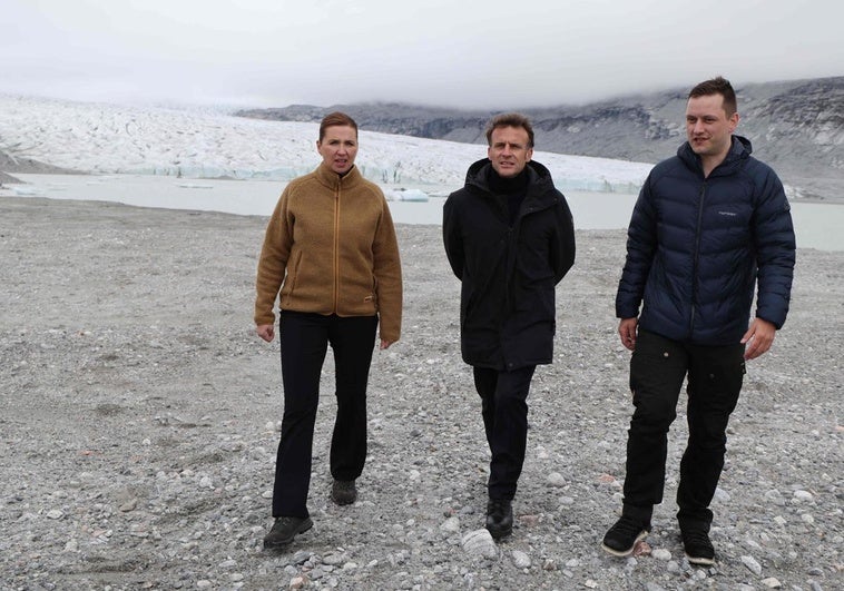 La escala de Macron en Groenlandia para rechazar el expansionismo de Trump calienta la cumbre del G-7 La escala de Macron en Groenlandia para rechazar el expansionismo de Trump calienta la cumbre del G-7