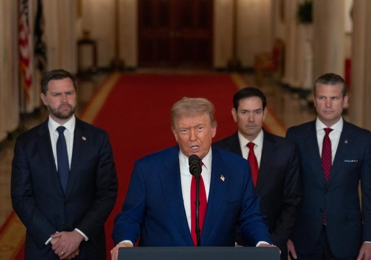 Trump cambia de rumbo su presidencia con una vieja fórmula: 'Paz a través de la fuerza' Trump cambia de rumbo su presidencia con una vieja fórmula: ‘Paz a través de la fuerza’