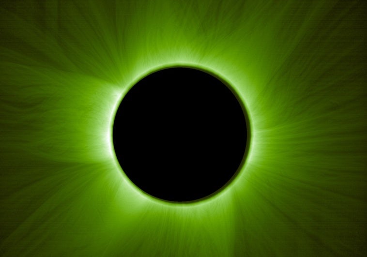 Primeras imágenes de un eclipse solar creado por dos naves espaciales en formación Primeras imágenes de un eclipse solar creado por dos naves espaciales en formación