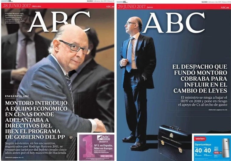 Así destapó ABC en 2017 las maniobras de Montoro por las que ha terminado imputado Así destapó ABC en 2017 las maniobras de Montoro por las que ha terminado imputado