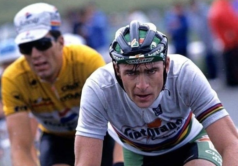 Gianni Bugno: «Yo no corría para Induráin; nadie puede decir que me vendí» Gianni Bugno: «Yo no corría para Induráin; nadie puede decir que me vendí»