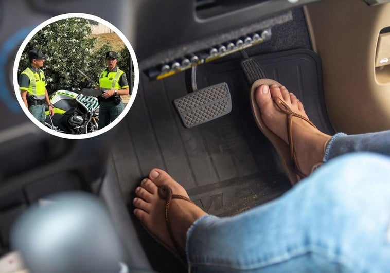 La Guardia Civil aclara de una vez por todas si está permitido o prohibido conducir con chanclas La Guardia Civil aclara de una vez por todas si está permitido o prohibido conducir con chanclas