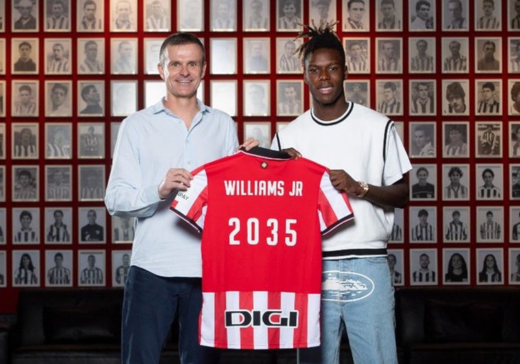 La foto que escuece al Barça: Nico Williams firma su nuevo contrato con el Athletic La foto que escuece al Barça: Nico Williams firma su nuevo contrato con el Athletic