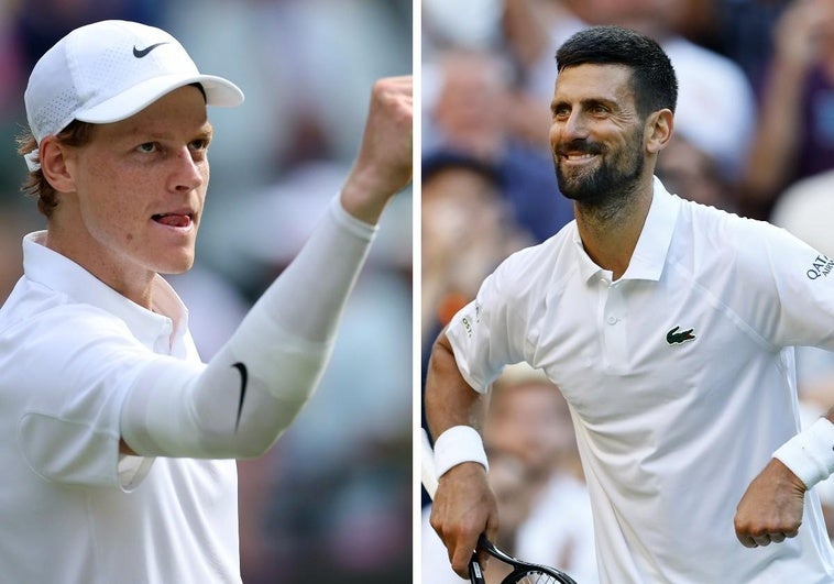 A qué hora juegan Sinner y Djokovic las semifinales de Wimbledon y dónde ver en televisión A qué hora juegan Sinner y Djokovic las semifinales de Wimbledon y dónde ver en televisión