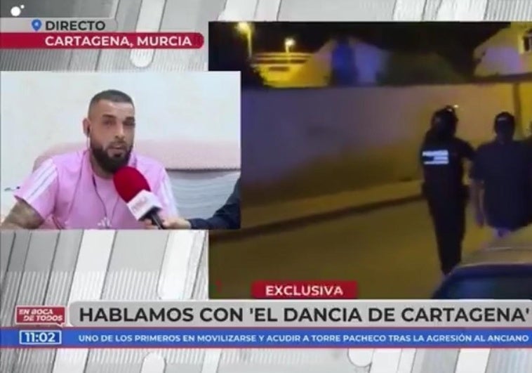 El 'Dancia de Cartagena', uno de los primeros en movilizar las protestas: «En los actos violentos no tengo nada que ver» El ‘Dancia de Cartagena’, uno de los primeros en movilizar las protestas: «En los actos violentos no tengo nada que ver»