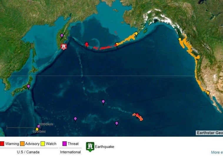 Un potente terremoto de 8,8 al este de Rusia desata las alarmas de tsunami en el Pacífico Un potente terremoto de 8,8 al este de Rusia desata las alarmas de tsunami en el Pacífico