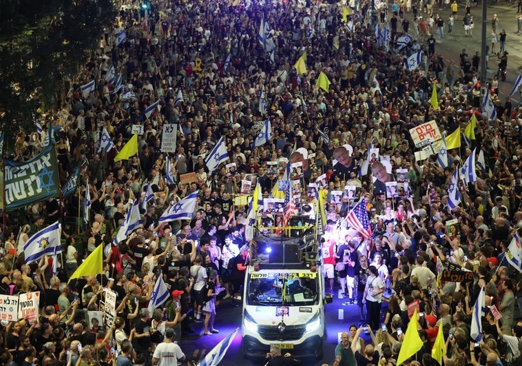 Familias de rehenes israelíes convocan una huelga general el 17 de agosto contra el plan de Netanyahu Familias de rehenes israelíes convocan una huelga general el 17 de agosto contra el plan de Netanyahu