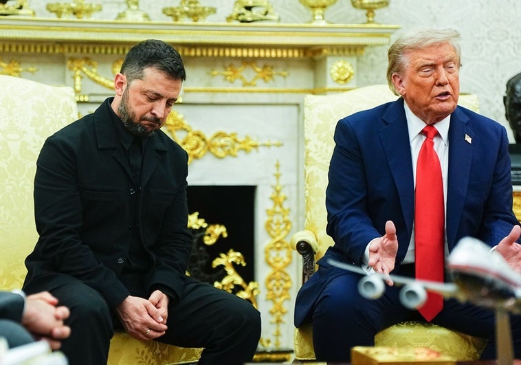 Baile de gestos y contención de Trump y Zelenski para mantener los puentes y evitar un nuevo choque en la Casa Blanca Baile de gestos y contención de Trump y Zelenski para mantener los puentes y evitar un nuevo choque en la Casa Blanca
