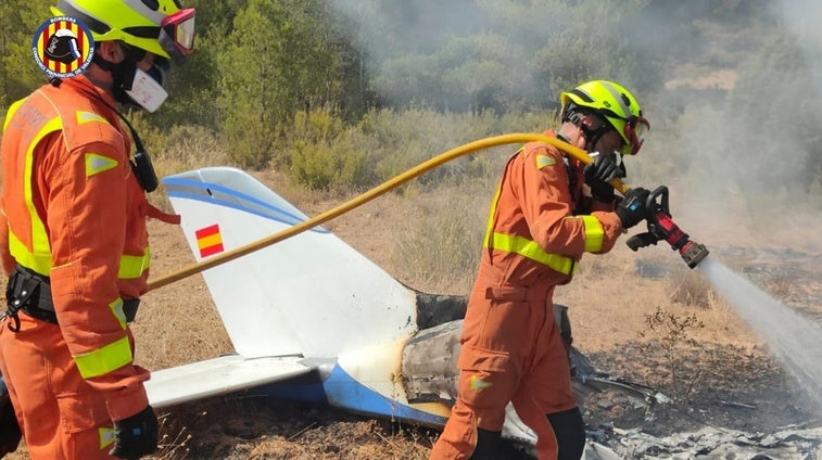 Dos muertos en un accidente de avioneta en Valencia Dos muertos en un accidente de avioneta en Valencia