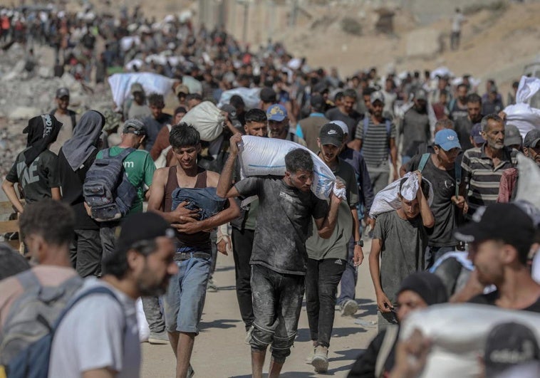 Netanyahu planea conquistar todo Gaza en cinco meses para desplazar a un millón de palestinos y asfixiar a Hamás Netanyahu planea conquistar todo Gaza en cinco meses para desplazar a un millón de palestinos y asfixiar a Hamás