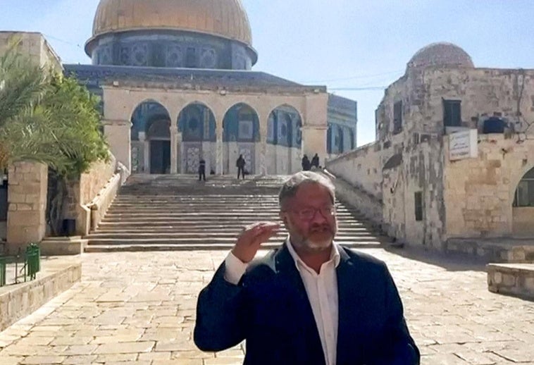 La Autoridad Palestina condena su «provocadora» visita y Jordania insta a Israel a «detener» las acciones «del ministro extremista» La Autoridad Palestina condena su «provocadora» visita y Jordania insta a Israel a «detener» las acciones «del ministro extremista»
