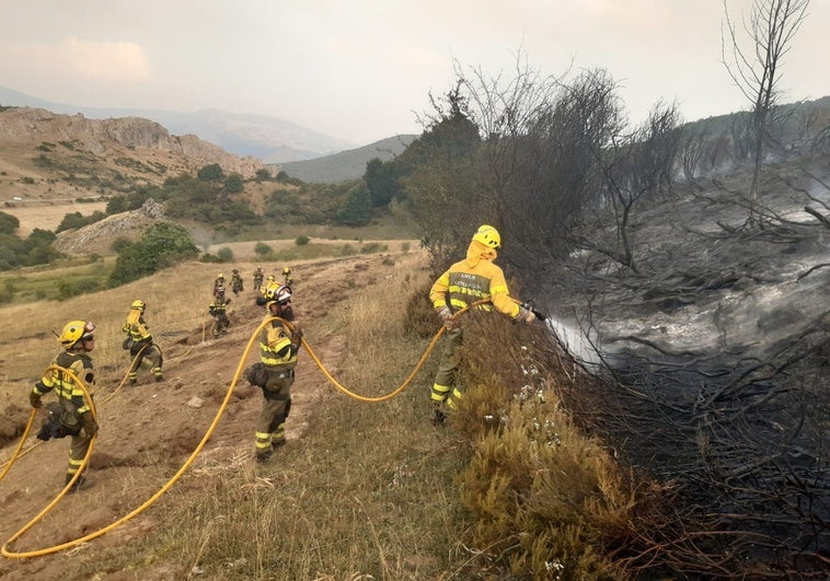 Un intenso fuego en Salamanca y la evacuación de un pueblo en Palencia complican aún más la situación en Castilla y León Un intenso fuego en Salamanca y la evacuación de un pueblo en Palencia complican aún más la situación en Castilla y León